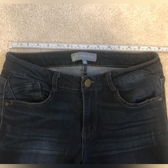 Wit & Wisdom Dark Wash Ankle Jeans Jegging Stretch Womens 8 - Picture 5 of 9